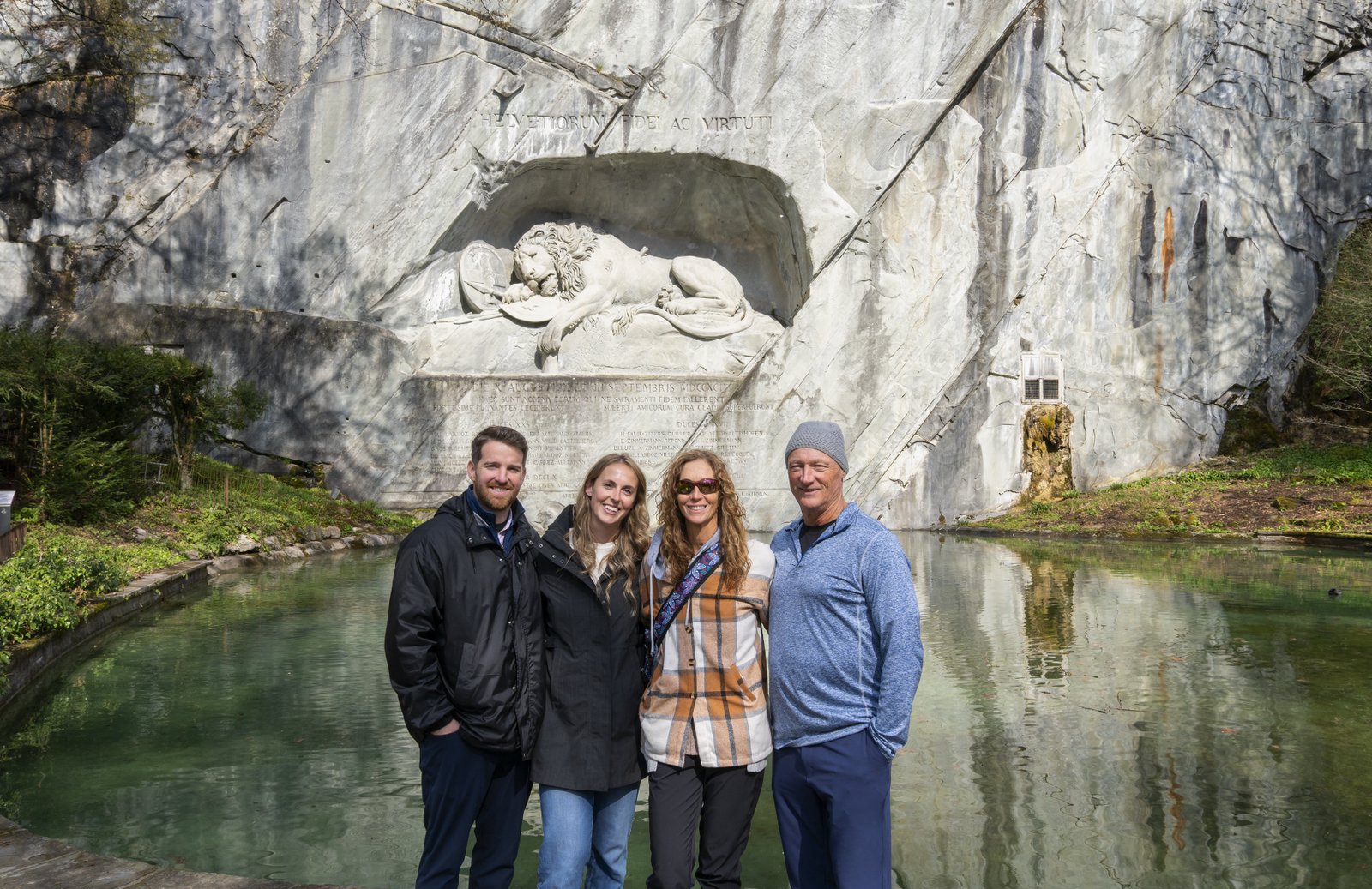 Group photo at the Lion Monument